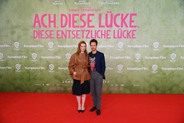 Karoline HERFURTH actress , Tom SCHILLING actor , world premiere ACH DIESE LUECKE DIESE ENTSETZLICHE LUECKE on 27 01 20226 at the Mathaeser Kino in Munich