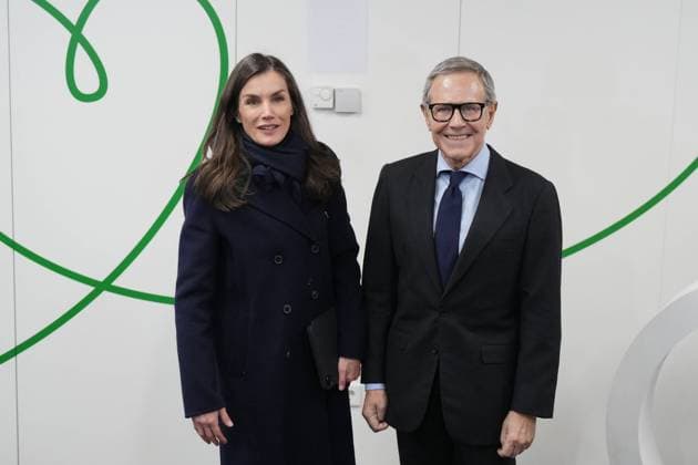 Spanish Queen Letizia during a working meeting with the (AECC) in Madrid on Wednesday, 28 January 2026 Cordon Press 
