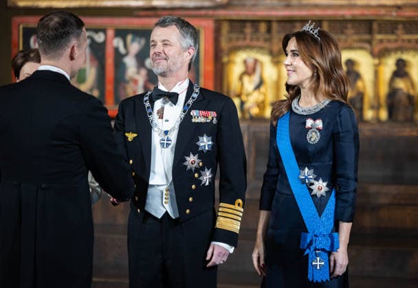 27.01.2026, Tallinn. King Frederik X of Denmark and Queen Mary will be in Estonia on a state visit at the invitation of President Alar Karis. President Alar Karis hosted a state dinner in honor of the Danish royal couple at the Niguliste Museum. The dinner was preceded by a formal concert. Photo: Madis Veltman Postimees Tallinn Harjumaa Estonia 1MV27JAN26C35  Copyright: xMadisxVeltmanx King Frederik X, Queen Mary