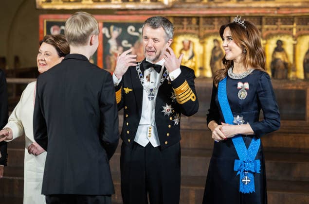 27.01.2026, Tallinn. King Frederik X of Denmark and Queen Mary will be in Estonia on a state visit at the invitation of President Alar Karis. President Alar Karis hosted a state dinner in honor of the Danish royal couple at the Niguliste Museum. The dinner was preceded by a formal concert. Photo: Madis Veltman Postimees Tallinn Harjumaa Estonia 1MV27JAN26C38  Copyright: xMadisxVeltmanx Sirje Karis, King Frederik X, Queen Mary