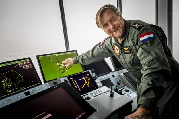 Schiphol, The Netherlands, 2026-01-28 10:23:49 SCHIPHOL, January 28, 2026, Schiphol. King Willem-Alexander during a visit to a Royal Netherlands Air Force exercise at Schiphol. During this training, the air force practices how to conduct military aircraft movements safely and responsibly from a civilian airport. PHOTO: NLBeeld POOL Patrick van Katwijk Credit: NL Beeld Patrick van Emst  Copyright: xx x