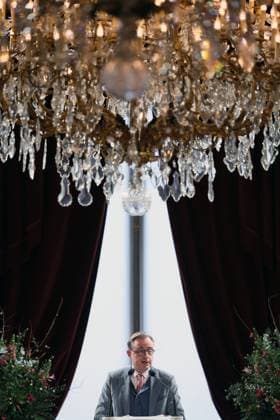 Prime Minister Bart De Wever delivers a speech at a New Year s reception organized by the Royal Family for the Belgian Authorities, at the Royal Palace in Brussels, Wednesday 28 January 2026.  BENOITxDOPPAGNE 159225976