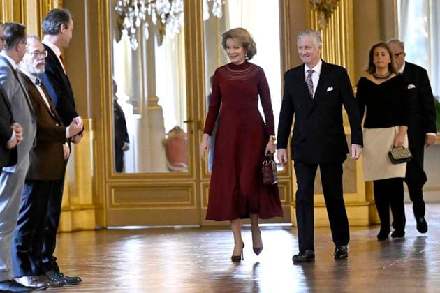 King Philippe and Queen Mathilde receive the country s leading authorities BRUSSELS, BELGIUM - JANUARY 28 : To mark the New Year, King Philippe and Queen Mathilde receive the country s leading authorities at the Royal Palace in Brussels, in the presence of Prince Laurent and Princess Claire. King Philippe and Prime Minister Bart De Wever deliver their annual address to the country s authorities on January 28, 2026 in Brussels, Belgium, 28 01 2026 Brussels Belgium  Copyright: xDidierxLebrunx