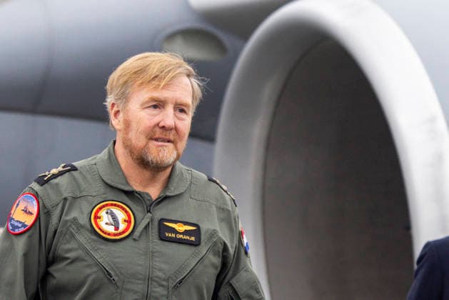 28-01-2026 Schiphol King Willem-Alexander visited a Royal Netherlands Air Force exercise at Schiphol Airport. During this training, the air force practiced how military aircraft movements can be conducted safely and responsibly from a civilian airport. Â  Copyright: xPPEx