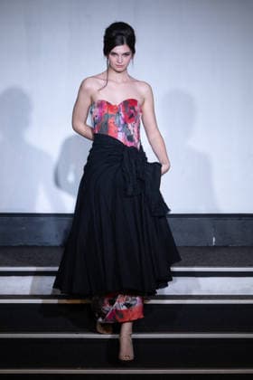 PFW - Franck Sorbier Runway A model walks the runway during the Franck Sorbier Haute Couture Week Spring Summer 2026 show as part of Paris Fashion Week on January 27, 2026 in Paris, France. Photo by Laurent Zabulon ABACAPRESS.COM Paris France  Copyright: xZabulonxLaurent ABACAx
