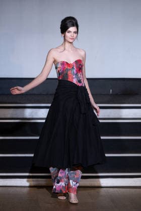 PFW - Franck Sorbier Runway A model walks the runway during the Franck Sorbier Haute Couture Week Spring Summer 2026 show as part of Paris Fashion Week on January 27, 2026 in Paris, France. Photo by Laurent Zabulon ABACAPRESS.COM Paris France  Copyright: xZabulonxLaurent ABACAx