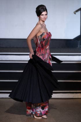 PFW - Franck Sorbier Runway A model walks the runway during the Franck Sorbier Haute Couture Week Spring Summer 2026 show as part of Paris Fashion Week on January 27, 2026 in Paris, France. Photo by Laurent Zabulon ABACAPRESS.COM Paris France  Copyright: xZabulonxLaurent ABACAx