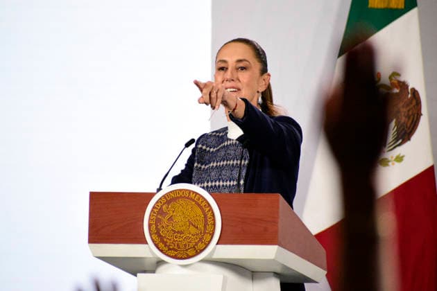 MexicoÃ¢â‚¬â ¢s President Claudia Sheinbaum Pardo, speaks about the compensation for the victims killed and injured in the Interoceanic train accident during a news conference at the National Palace. on January 28, 2026, in Mexico City, Mexico. Mexico City Mexico - ZUMAe321 20260128_zia_e321_001 Copyright: xLuisxBarronx