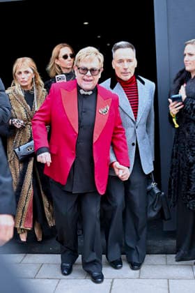 Elton John and his husband David Furnish leaving the Valentino fashion show, Haute Couture Spring Summer 2026 collection at Paris Fashion Week PFW , in Paris, France, January 28, 2026 Olivier Borde Bestimage Exits Valentino fashion show as part of Haute Couture Spring Summer 2026 on January 28, 2026 in Paris, France Paris France  Copyright: xOLIVIERxBORDEx xBESTIMAGExOLIVIERxBORDEx xBESTIMAGEx