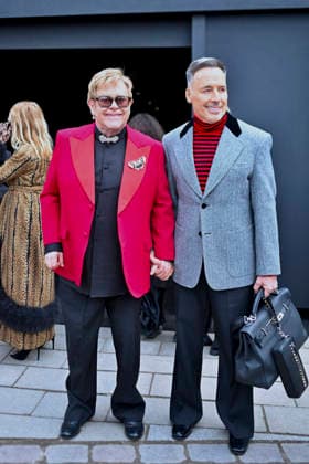 Elton John and his husband David Furnish leaving the Valentino fashion show, Haute Couture Spring Summer 2026 collection at Paris Fashion Week PFW , in Paris, France, January 28, 2026 Olivier Borde Bestimage Exits Valentino fashion show as part of Haute Couture Spring Summer 2026 on January 28, 2026 in Paris, France Paris France  Copyright: xOLIVIERxBORDEx xBESTIMAGExOLIVIERxBORDEx xBESTIMAGEx