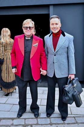 Elton John and his husband David Furnish leaving the Valentino fashion show, Haute Couture Spring Summer 2026 collection at Paris Fashion Week PFW , in Paris, France, January 28, 2026 Olivier Borde Bestimage Exits Valentino fashion show as part of Haute Couture Spring Summer 2026 on January 28, 2026 in Paris, France Paris France  Copyright: xOLIVIERxBORDEx xBESTIMAGExOLIVIERxBORDEx xBESTIMAGEx