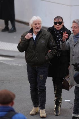 Memorial Mass for Late French Actress Brigitte Bardot - Paris French singer, songwriter, and composer Hugues Aufray during a memorial mass for late French actress Brigitte Bardot at Saint-Roch church in Paris, on January 28, 2026. Photo by Nasser Berzane ABACAPRESS.COM Paris France  Copyright: xBerzanexNasser ABACAx