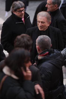 Memorial Mass for Late French Actress Brigitte Bardot - Paris French TV host Michel Drucker during a memorial mass for late French actress Brigitte Bardot at Saint-Roch church in Paris, on January 28, 2026. Photo by Nasser Berzane ABACAPRESS.COM Paris France  Copyright: xBerzanexNasser ABACAx