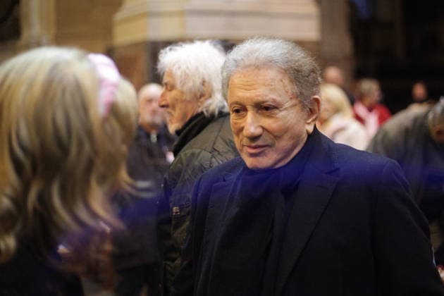 Memorial Mass for Late French Actress Brigitte Bardot - Paris French TV host Michel Drucker during a memorial mass for late French actress Brigitte Bardot at Saint-Roch church in Paris, on January 28, 2026. Photo by Nasser Berzane ABACAPRESS.COM Paris France  Copyright: xBerzanexNasser ABACAx