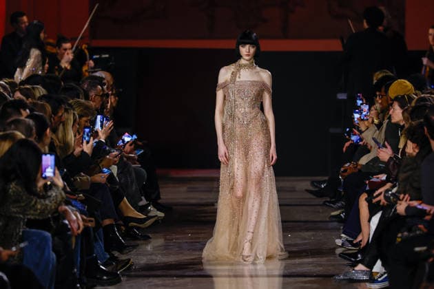Eva Komuves Elie Saab Haute Couture Spring Summer 2026 show as part of Paris Fashion Week PFW at the Rodin Museum, Paris, France, January 28, 2026 Bestimage Runway Elie Saab Haute Couture Week Spring Summer 2026 show as part of Paris Fashion Week on January 28, 2026 in Paris, France Paris France  Copyright: xAgencex xBestimagexAgencex xBestimagex