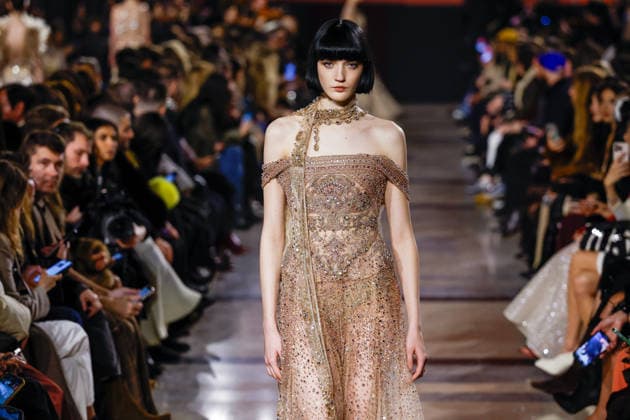 Eva Komuves Elie Saab Haute Couture Spring Summer 2026 show as part of Paris Fashion Week PFW at the Rodin Museum, Paris, France, January 28, 2026 Bestimage Runway Elie Saab Haute Couture Week Spring Summer 2026 show as part of Paris Fashion Week on January 28, 2026 in Paris, France Paris France  Copyright: xAgencex xBestimagexAgencex xBestimagex