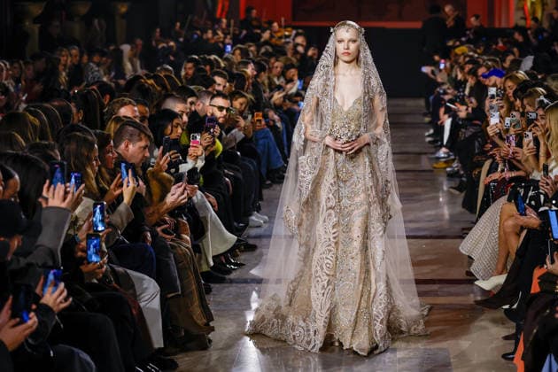 Elie Saab Haute Couture Spring Summer 2026 show as part of Paris Fashion Week PFW at the Rodin Museum, Paris, France, January 28, 2026 Bestimage Runway Elie Saab Haute Couture Week Spring Summer 2026 show as part of Paris Fashion Week on January 28, 2026 in Paris, France Paris France  Copyright: xAgencex xBestimagexAgencex xBestimagex