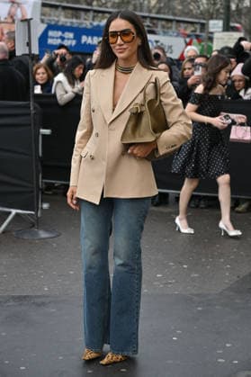 PFW Haute Couture Elie Saab Outside Arrivals Tamara Kalinic arriving at Elie Saab show during Paris Fashion Week Haute Couture in Paris, France on January 28, 2026. Photo by Julien Reynaud APS-Medias ABACAPRESS.COM Paris France  Copyright: xReynaudxJulien APS-Medias ABACAx