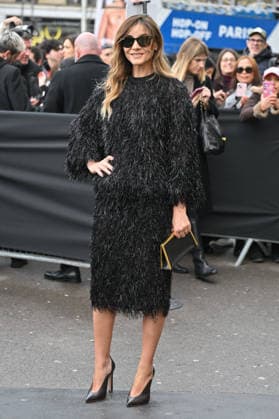 PFW Haute Couture Elie Saab Outside Arrivals Clotilde Courau arriving at Elie Saab show during Paris Fashion Week Haute Couture in Paris, France on January 28, 2026. Photo by Julien Reynaud APS-Medias ABACAPRESS.COM Paris France  Copyright: xReynaudxJulien APS-Medias ABACAx