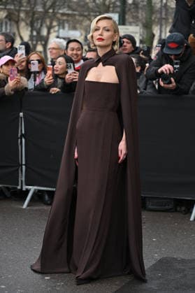 PFW Haute Couture Elie Saab Outside Arrivals Keni Silva arriving at Elie Saab show during Paris Fashion Week Haute Couture in Paris, France on January 28, 2026. Photo by Julien Reynaud APS-Medias ABACAPRESS.COM Paris France  Copyright: xReynaudxJulien APS-Medias ABACAx