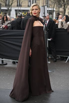 PFW Haute Couture Elie Saab Outside Arrivals Keni Silva arriving at Elie Saab show during Paris Fashion Week Haute Couture in Paris, France on January 28, 2026. Photo by Julien Reynaud APS-Medias ABACAPRESS.COM Paris France  Copyright: xReynaudxJulien APS-Medias ABACAx
