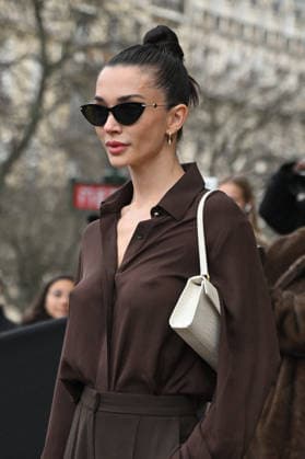 PFW Haute Couture Elie Saab Outside Arrivals Amy Jackson arriving at Elie Saab show during Paris Fashion Week Haute Couture in Paris, France on January 28, 2026. Photo by Julien Reynaud APS-Medias ABACAPRESS.COM Paris France  Copyright: xReynaudxJulien APS-Medias ABACAx