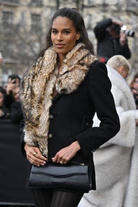 PFW Haute Couture Elie Saab Outside Arrivals Cindy Bruna arriving at Elie Saab show during Paris Fashion Week Haute Couture in Paris, France on January 28, 2026. Photo by Julien Reynaud APS-Medias ABACAPRESS.COM Paris France  Copyright: xReynaudxJulien APS-Medias ABACAx
