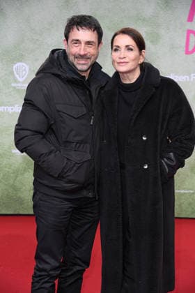 Anja Kling with husband Oliver Haas at the premiere of ACH, DIESE LÜCKE, DIESE ENTSETZLICHE LÜCKE at the Zoo Palast in Berlin on 28 01 2026