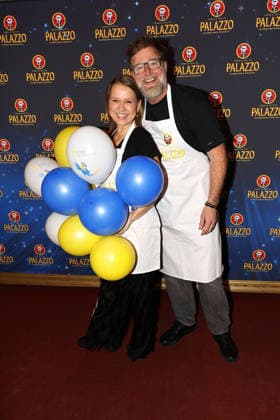 Nova Meierhenrich and Brian Bojsen at the Palazzo Charity Gala in aid of the Altona Childrens Hospital on 28 01 2026 in Hamburg Palazzo Charity Gala 2026 Celebrities wait tables for a good cause in Hamburg
