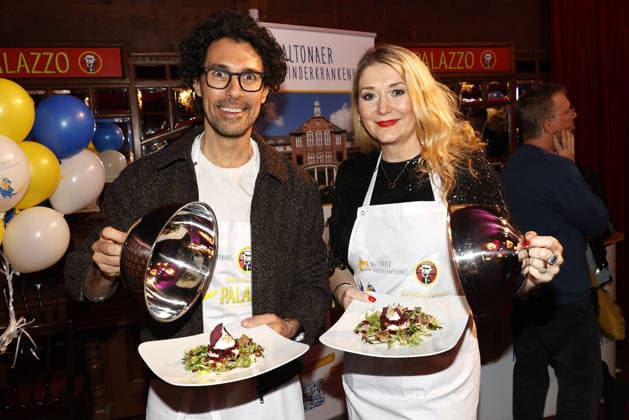 Boris Entrup and Sandra Quadflieg at the Palazzo Charity Gala in aid of the Altona Childrens Hospital on 28 01 2026 in Hamburg Palazzo Charity Gala 2026 Celebrities wait tables for a good cause in Hamburg