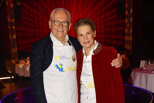 Cornelia Poletto and her husband Ruediger Grube at their Palazzo Charity Gala in aid of the Altona Childrens Hospital on 28 01 2026 in Hamburg Palazzo Charity Gala 2026 Celebrities wait tables for a good cause in Hamburg
