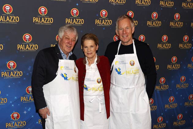 Rolf Zuckowski, Cornelia Poletto and Johannes B Kerner at the Palazzo Charity Gala in aid of the Altona Childrens Hospital on 28 01 2026 in Hamburg Palazzo Charity Gala 2026 Celebrities wait tables for a good cause in Hamburg
