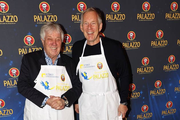 Rolf Zuckowski and Johannes B Kerner at the Palazzo Charity Gala in aid of the Altona Childrens Hospital on 28 01 2026 in Hamburg Palazzo Charity Gala 2026 Celebrities wait tables for a good cause in Hamburg