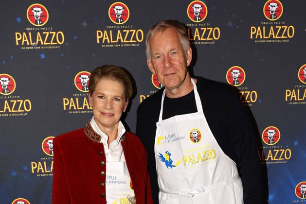 Cornelia Poletto and Johannes B Kerner at the Palazzo Charity Gala in aid of the Altona Childrens Hospital on 28 01 2026 in Hamburg Palazzo Charity Gala 2026 Celebrities wait tables for a good cause in Hamburg