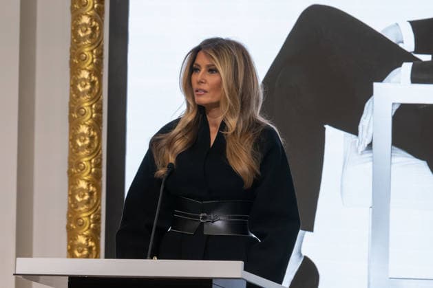 First Lady Melania Trump rings opening bell of New York Stock Exchange (NEW) First Lady Melania Trump rings opening bell of New York Stock Exchange. January 28, 2026, New York, New York, USA: Melania Trump speaks at a First Lady Melania Trump Rings New York Stock Exchange Opening Bell To Celebrate Upcoming Film "Melania" event at New York Stock Exchange on January 28, 2026 in New York City. (Credit: M10s TheNews2) (Foto: M10s Thenews2 imago images) First Lady Melania Trump rings opening bell of New York Stock Exchange  Copyright: xRonxAdarx