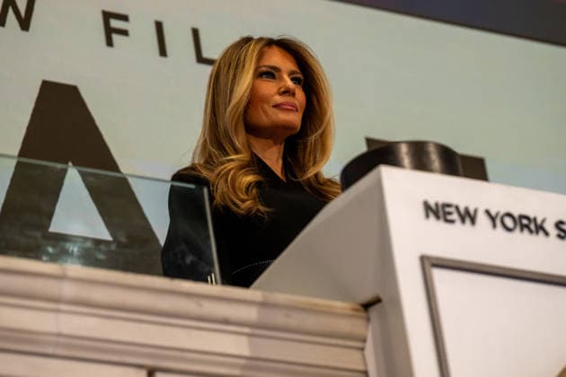 January 28, 2026, New York, United States: Melania Trump attends a First Lady Melania Trump Rings New York Stock Exchange Opening Bell To Celebrate Upcoming Film Melania event at New York Stock Exchange. New York United States - ZUMAs197 20260128_aaa_s197_064 Copyright: xRonxAdarx