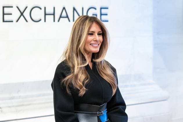 January 28, 2026, New York, New York, USA: First Lady Melania Trump attends to ring NYSE opening bell to celebrate opening of documentary Melania at NYSE Headquarters in New York, NY on January 28, 2026. New York USA - ZUMAr339 20260128_znp_r339_061 Copyright: xLevxRadinx