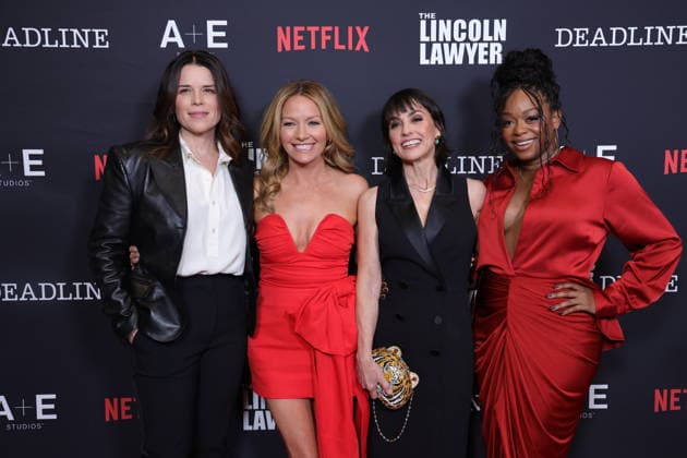 LOS ANGELES, CALIFORNIA - JANUARY 28: Neve Campbell, Becki Newton, Constance Zimmer and Jazz Raycole at the Season 4 Premiere of the NetflixÃ¢â‚¬â ¢s hit series The Lincoln Lawyer on January 28, 2026 Credit: USA - ZUMAa123 20260129_zaa_a123_030 Copyright: xAdMediax