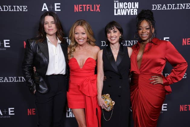 LOS ANGELES, CALIFORNIA - JANUARY 28: Neve Campbell, Becki Newton, Constance Zimmer and Jazz Raycole at the Season 4 Premiere of the NetflixÃ¢â‚¬â ¢s hit series The Lincoln Lawyer on January 28, 2026 Credit: USA - ZUMAa123 20260129_zaa_a123_043 Copyright: xAdMediax