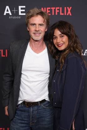LOS ANGELES, CALIFORNIA - JANUARY 28: Sam Trammell and Emmanuelle Chriqui at the Season 4 Premiere of the Netflix™s hit series The Lincoln Lawyer on January 28, 2026 Copyright: xAdMediax MediaPunchx