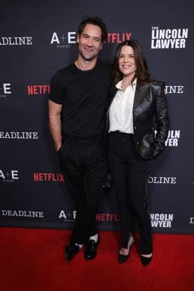 LOS ANGELES, CALIFORNIA - JANUARY 28: Neve Campbell and Manuel Garcia-Rulfo at the Season 4 Premiere of the Netflix™s hit series The Lincoln Lawyer on January 28, 2026 Copyright: xAdMediax MediaPunchx