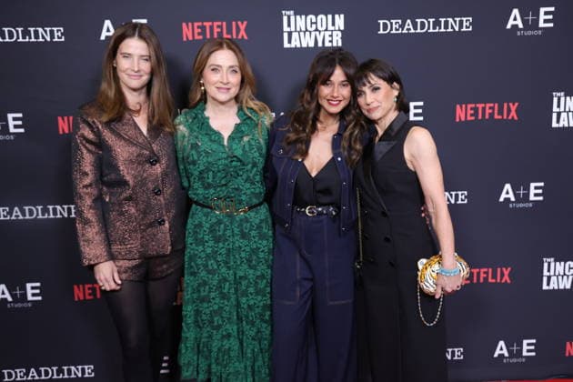 LOS ANGELES, CALIFORNIA - JANUARY 28: Emmanuelle Chriqui, Constance Zimmer and Cobie Smulders at the Season 4 Premiere of the Netflix™s hit series The Lincoln Lawyer on January 28, 2026 Copyright: xAdMediax MediaPunchx