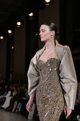 PFW - Zuhair Murad Runway Model walks the runway during the Zuhair Murad Haute Couture Spring Summer show as part of Paris Fashion Week on January 28, 2026 in Paris, France. Photo by Jana Call me J ABACAPRESS.COM Paris Ile de France France  Copyright: xJanaxCallxmexJ ABACAx
