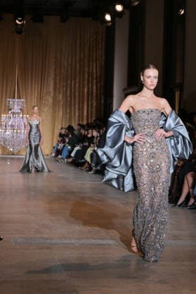 PFW - Zuhair Murad Runway Model walks the runway during the Zuhair Murad Haute Couture Spring Summer show as part of Paris Fashion Week on January 28, 2026 in Paris, France. Photo by Jana Call me J ABACAPRESS.COM Paris Ile de France France  Copyright: xJanaxCallxmexJ ABACAx