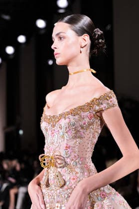 PFW - Zuhair Murad Runway Model walks the runway during the Zuhair Murad Haute Couture Spring Summer show as part of Paris Fashion Week on January 28, 2026 in Paris, France. Photo by Jana Call me J ABACAPRESS.COM Paris Ile de France France  Copyright: xJanaxCallxmexJ ABACAx