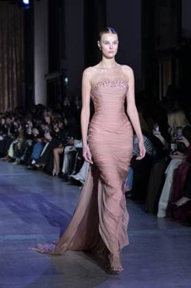 PFW - Zuhair Murad Runway Model walks the runway during the Zuhair Murad Haute Couture Spring Summer show as part of Paris Fashion Week on January 28, 2026 in Paris, France. Photo by Jana Call me J ABACAPRESS.COM Paris Ile de France France  Copyright: xJanaxCallxmexJ ABACAx