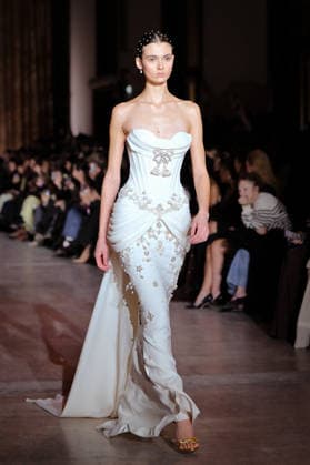 PFW - Zuhair Murad Runway Model walks the runway during the Zuhair Murad Haute Couture Spring Summer show as part of Paris Fashion Week on January 28, 2026 in Paris, France. Photo by Jana Call me J ABACAPRESS.COM Paris Ile de France France  Copyright: xJanaxCallxmexJ ABACAx