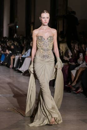 PFW - Zuhair Murad Runway Model walks the runway during the Zuhair Murad Haute Couture Spring Summer show as part of Paris Fashion Week on January 28, 2026 in Paris, France. Photo by Jana Call me J ABACAPRESS.COM Paris Ile de France France  Copyright: xJanaxCallxmexJ ABACAx
