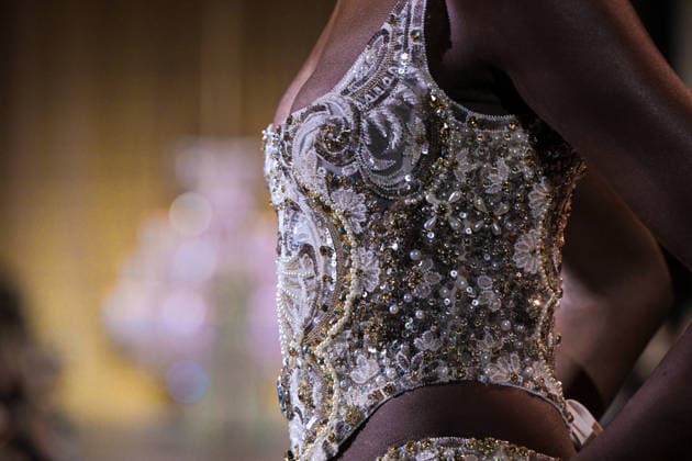 PFW - Zuhair Murad Runway Model walks the runway during the Zuhair Murad Haute Couture Spring Summer show as part of Paris Fashion Week on January 28, 2026 in Paris, France. Photo by Jana Call me J ABACAPRESS.COM Paris Ile de France France  Copyright: xJanaxCallxmexJ ABACAx