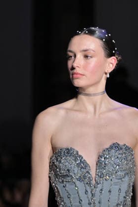 PFW - Zuhair Murad Runway Model walks the runway during the Zuhair Murad Haute Couture Spring Summer show as part of Paris Fashion Week on January 28, 2026 in Paris, France. Photo by Jana Call me J ABACAPRESS.COM Paris Ile de France France  Copyright: xJanaxCallxmexJ ABACAx